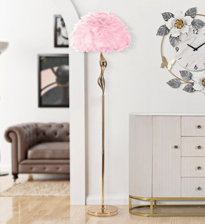 Candeeiro de Pé Slim Rosa Cm ø 50x165