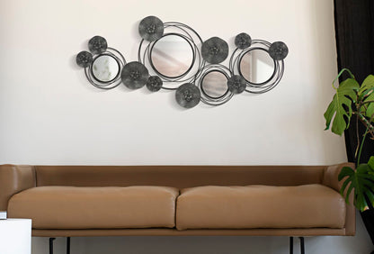 Painel Espelho Dark Redondo Cm 117x5,5x49