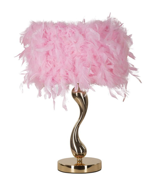 Candeeiro de Mesa Cart Rosa Cm ø 25x47