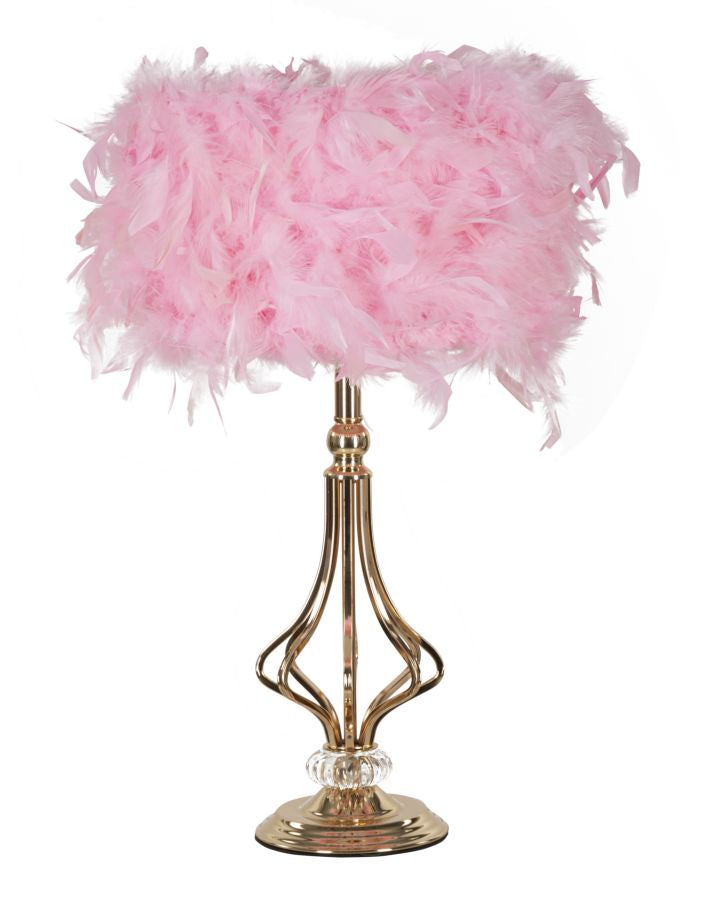 Candeeiro de Mesa Tarty Rosa Cm ø 25x54