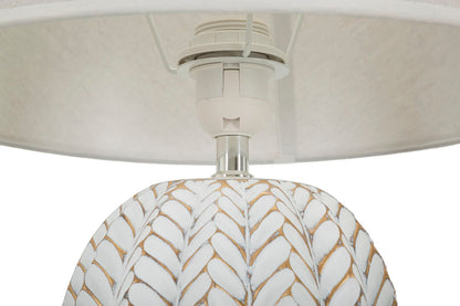 Candeeiro de Mesa Resina Folha Cm ø 35x65