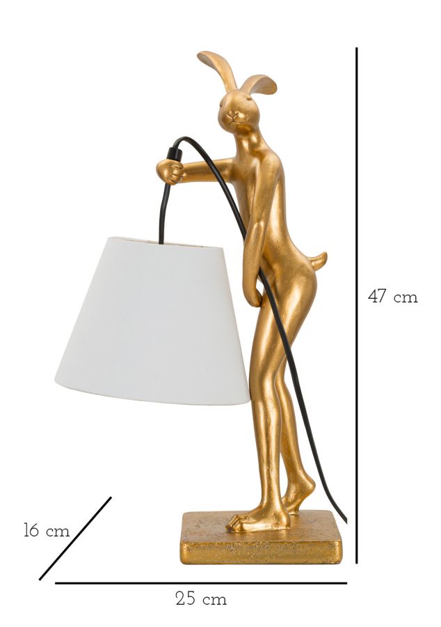 Candeeiro de Mesa Rabbit Stand Cm 26x16x47