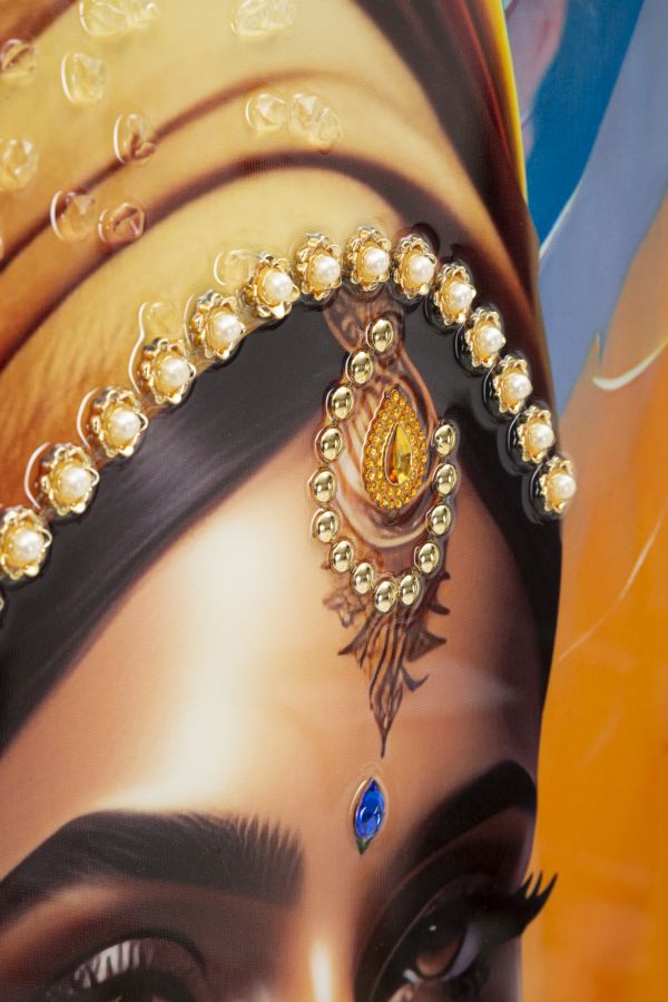 Pintura Sobre Tela com Moldura Samira -A- Cm 72x4,5x102