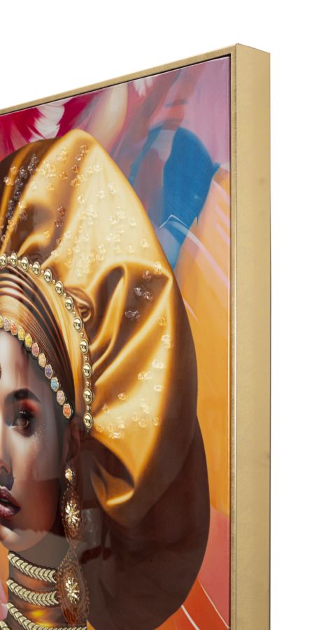 Pintura Sobre Tela com Moldura Samira -B- Cm 72x4,5x102
