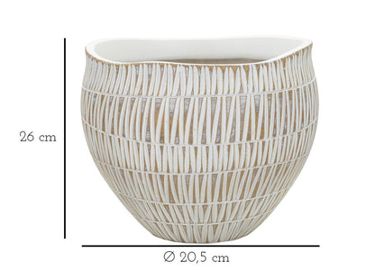 Cachepot Resina Stiky Cm ø 26x20,5