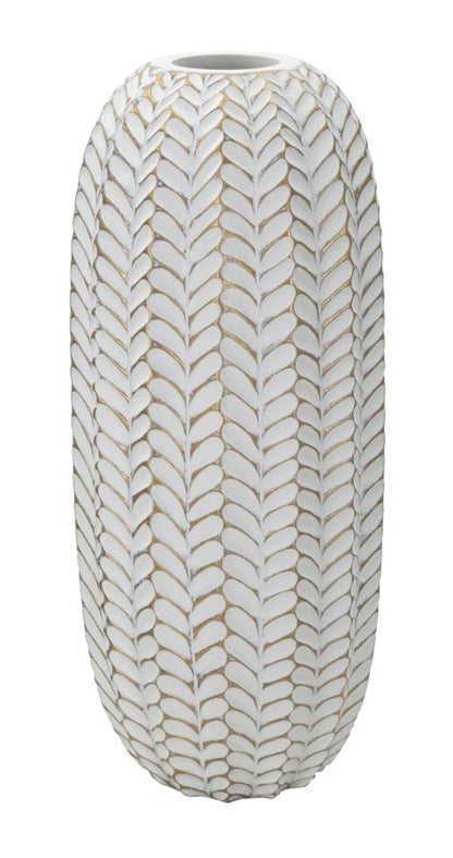 Jarra Resina Folha Cm ø 18,5x46