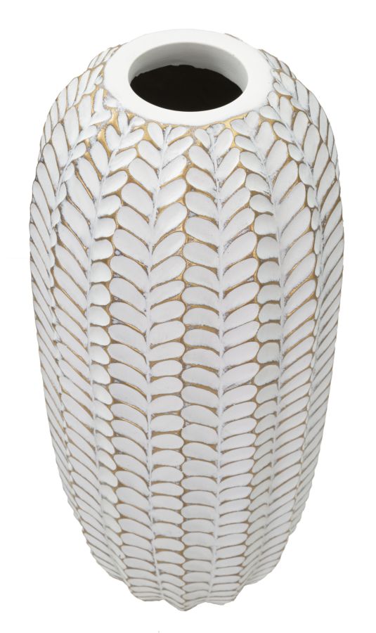 Jarra Resina Folha Cm ø 18,5x46