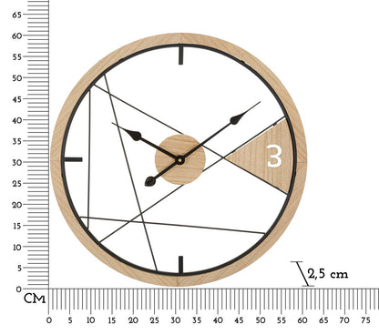 Relógio de Parede Geometric Design Cm ø 60x2,5