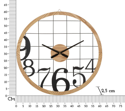 Relógio de Parede Numbers Cm ø 60x2,5