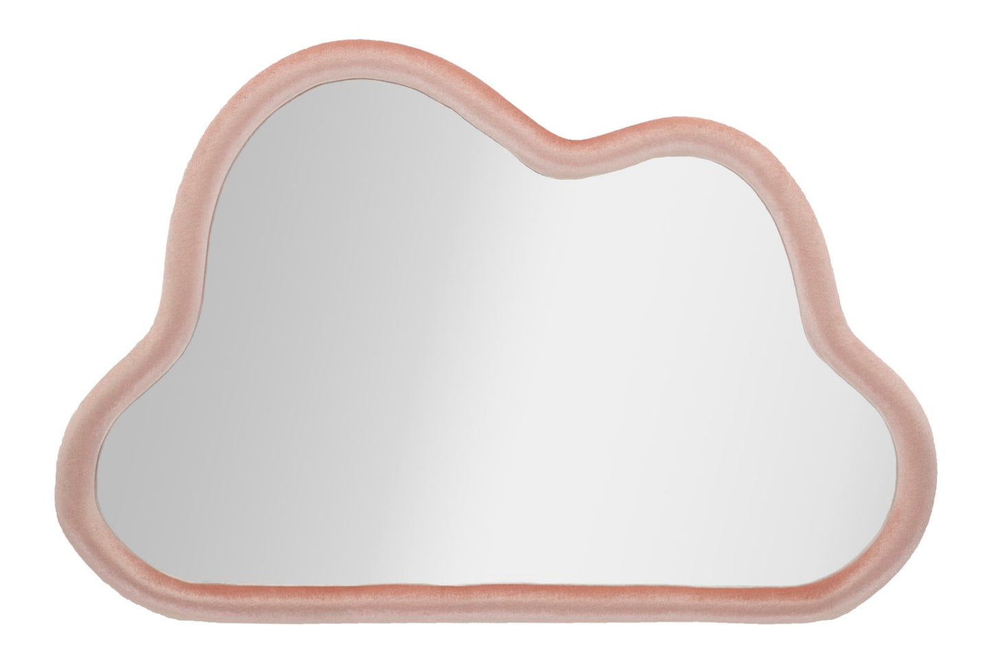 Espelho de Parede Cloud Veludo Rosa Cm 90x4x60