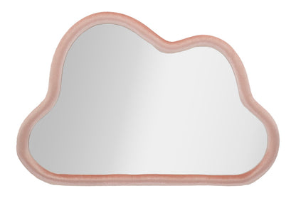 Espelho de Parede Cloud Veludo Rosa Cm 90x4x60