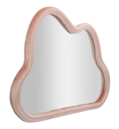 Espelho de Parede Cloud Veludo Rosa Cm 90x4x60