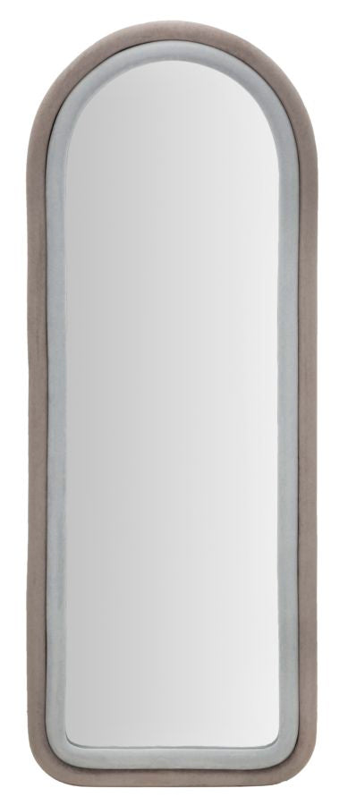Espelho de Parede Cloe Veludo Grigio Cm 60x4x160