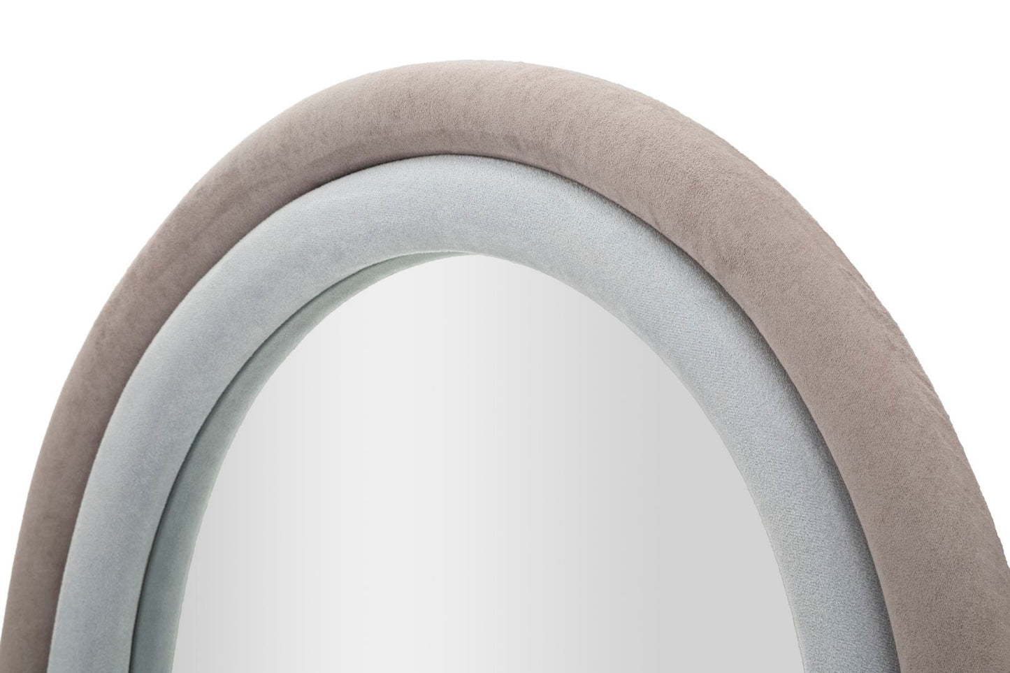 Espelho de Parede Cloe Veludo Grigio Cm 60x4x160