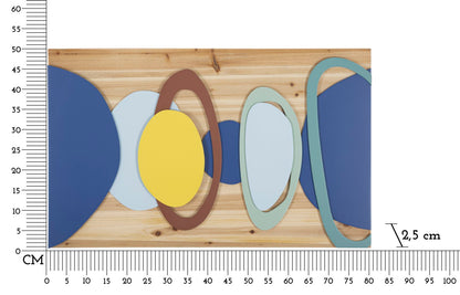 Painel de Parede Wood Color Cm 80x2,5x50