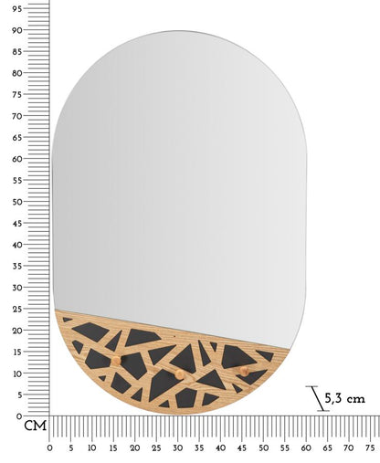 Espelho de Parede Abiti Carv Cm 60x5,3x90