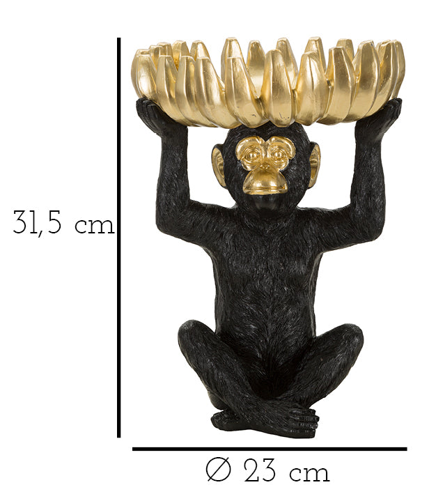 Macaco Porta objetos Bananas Cm ø 23x31,5