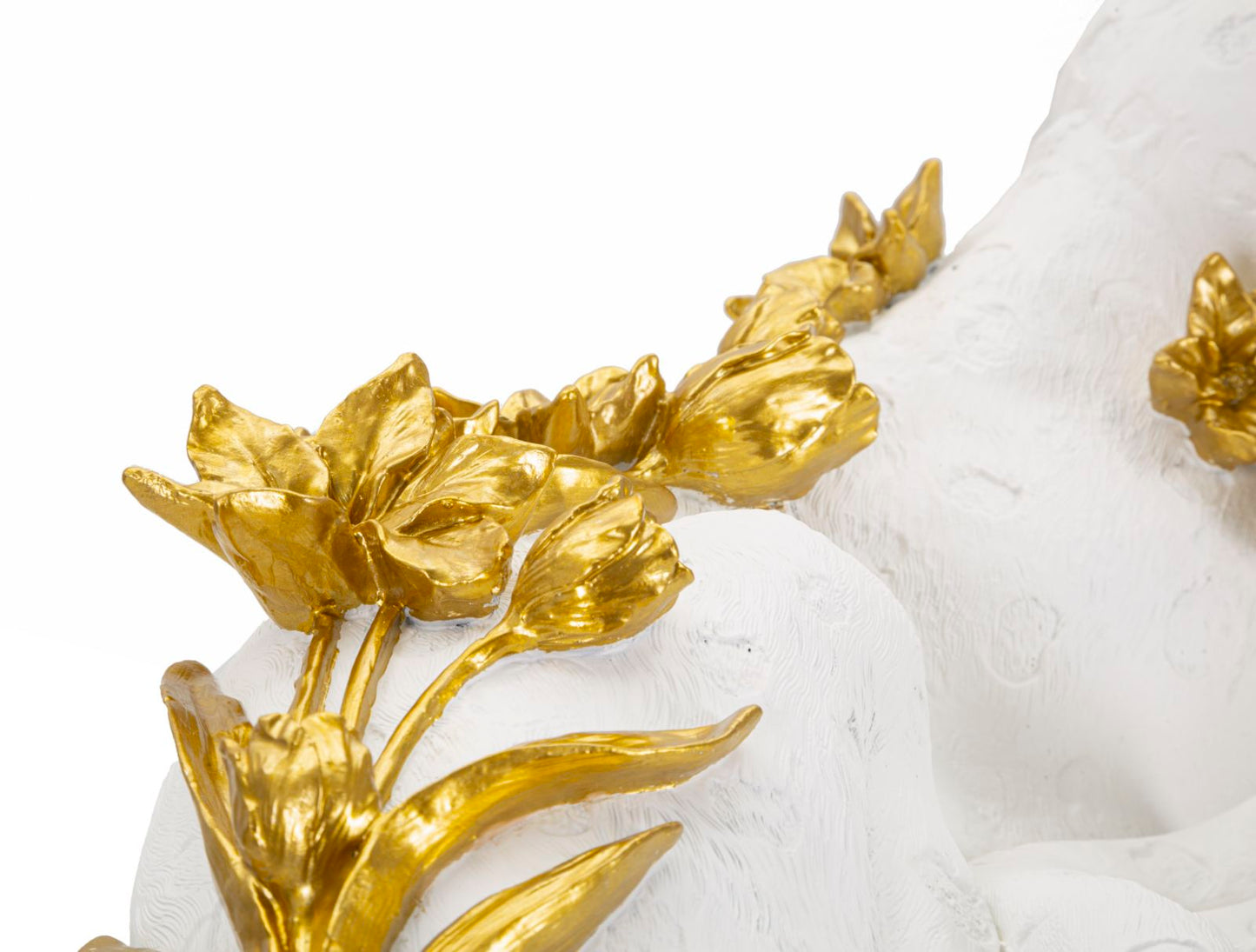 Leopardo Branco Dourado Cm 53x21,5x24