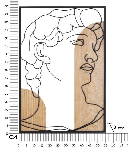 Painel de Parede David -B- Cm 55x2x80