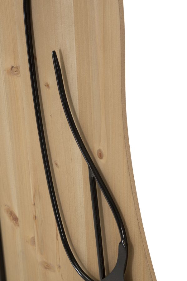 Painel de Parede Beauty Ferro E Wood 60x2x90