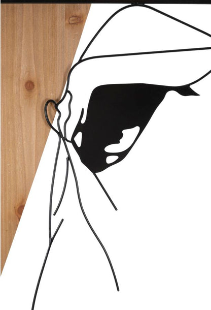 Painel de Parede StriPorta -B- Ferro E Wood Cm 50x2x90