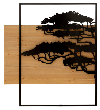 Painel de Parede Lagos Ferro E Wood Conjunto 3pz Cm 204x2x80 (72x2x80-60x2x80)