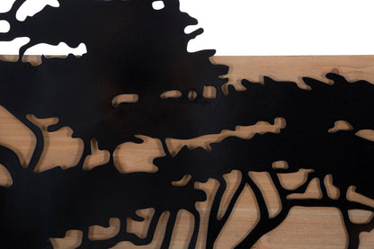 Painel de Parede Lagos Ferro E Wood Conjunto 3pz Cm 204x2x80 (72x2x80-60x2x80)