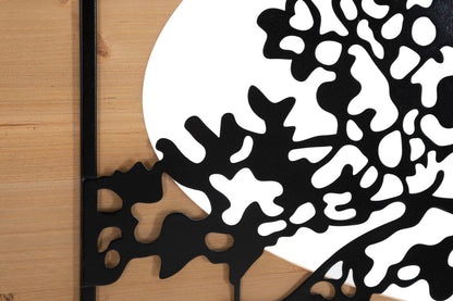 Painel de Parede Tree Ferro E Wood Conjunto 3pz Cm 176x2x90 (63x2x90-50x2x90)