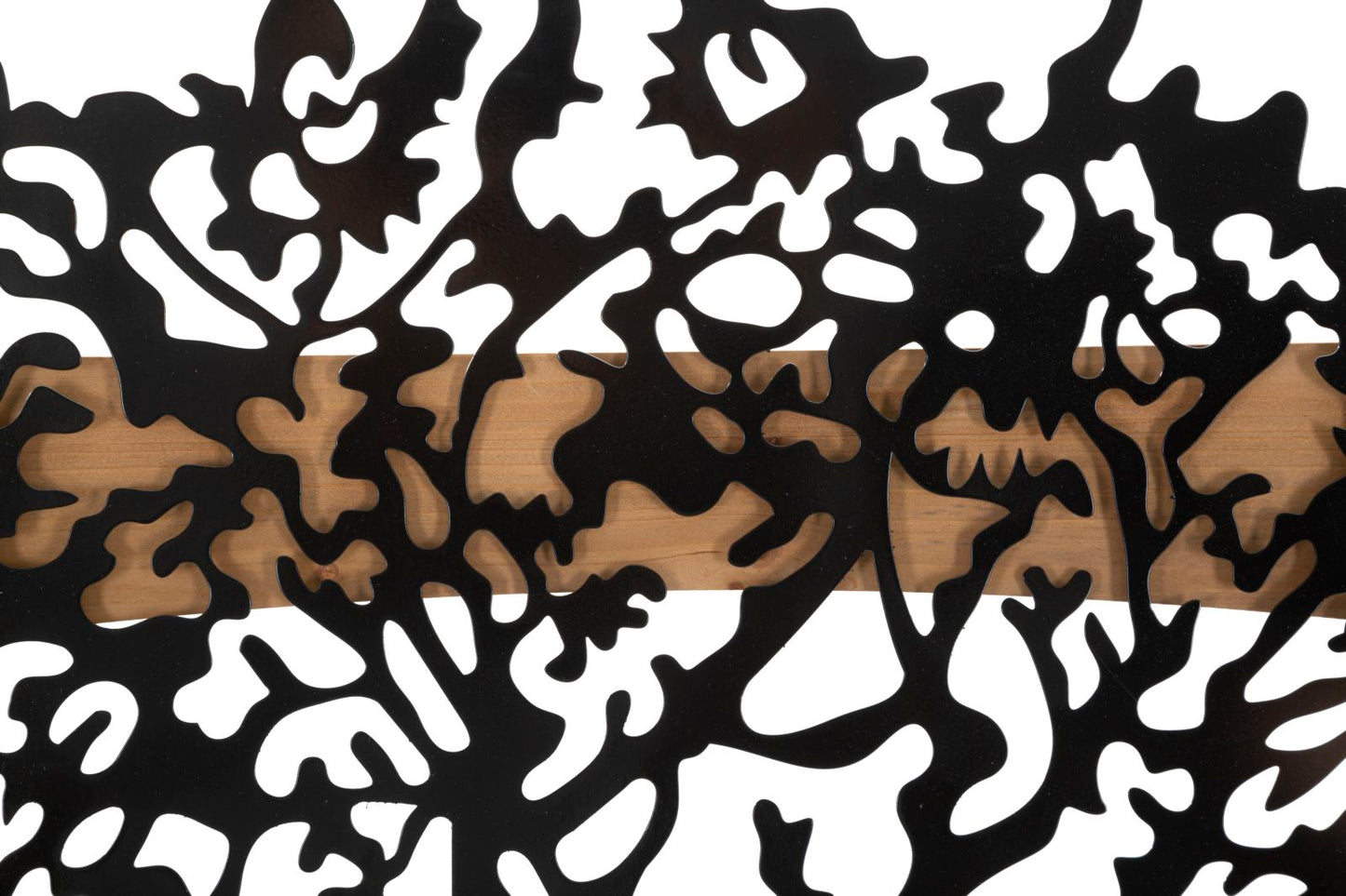 Painel de Parede Tree Ferro E Wood Conjunto 3pz Cm 176x2x90 (63x2x90-50x2x90)