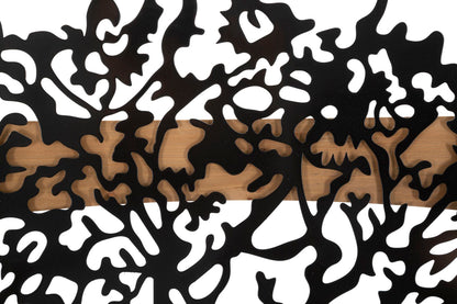 Painel de Parede Tree Ferro E Wood Conjunto 3pz Cm 176x2x90 (63x2x90-50x2x90)