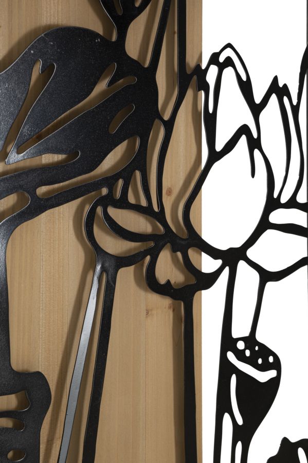 Painel de Parede Lotus Ferro E Wood Cm 60x2x90