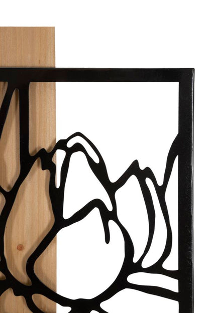 Painel de Parede Lotus Ferro E Wood Cm 60x2x90
