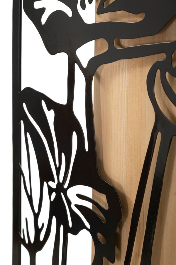 Painel de Parede Lotus Ferro E Wood Cm 60x2x90