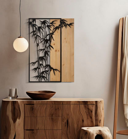 Painel de Parede Bamboo Cm 58x2x80