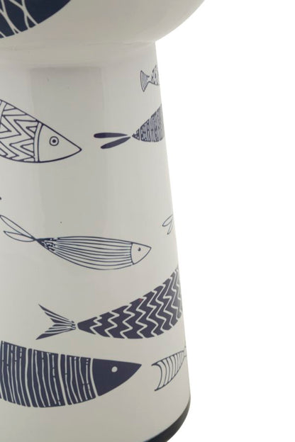 Jarra Cerâmica Fish Tall Cm ø 14x38,5