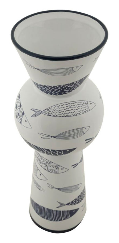 Jarra Cerâmica Fish Tall Cm ø 14x38,5