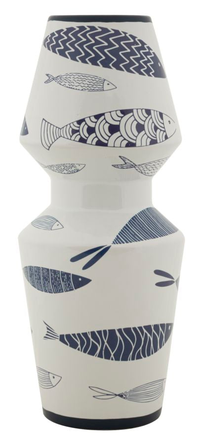 Jarra Cerâmica Fish Double Cm ø 14x34