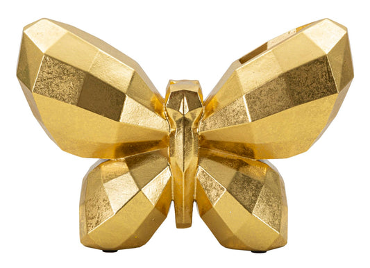 Jarra Borboleta Dourado Cm 22,5x8x15