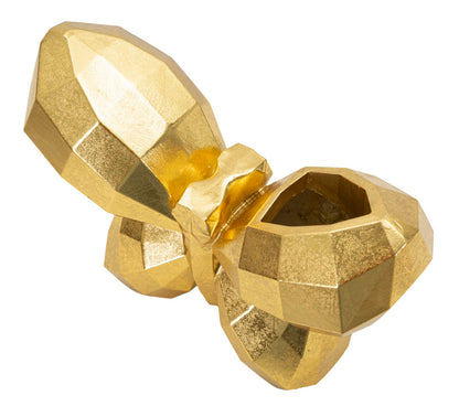 Jarra Borboleta Dourado Cm 22,5x8x15