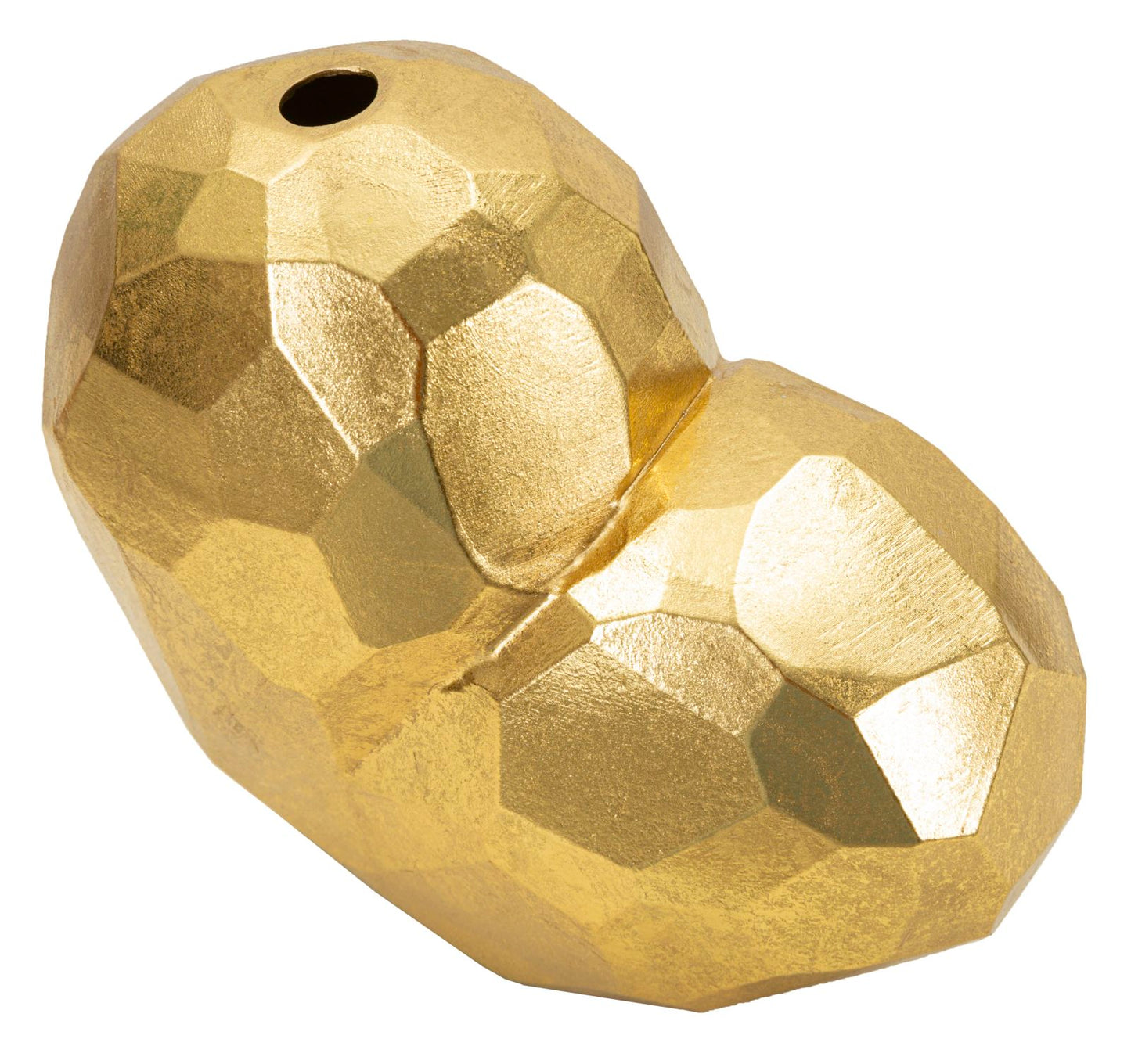 Jarra Coração Dourado Cm 19x9x18