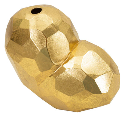 Jarra Coração Dourado Cm 19x9x18