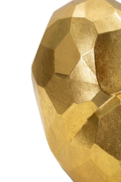 Jarra Coração Dourado Cm 19x9x18