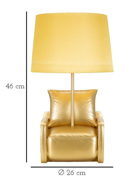 Candeeiro de Mesa de Cabeceira Midcentury Gialla Cm ø 26x46