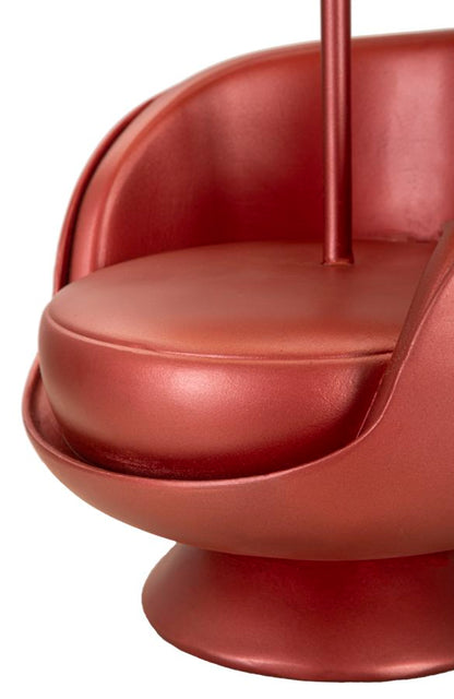 Candeeiro de Mesa de Cabeceira Midcentury Rossa Cm ø 26x43