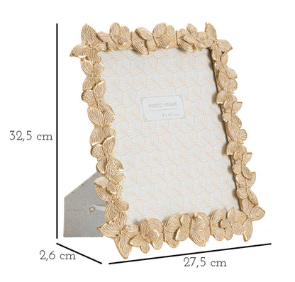 Moldura Borboletas Glod Cm 27,5x2,6x32,5 (medida Interna Cm 20x25)