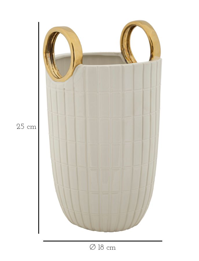 Jarra Cerâmica Shopping Cm ø 18x25