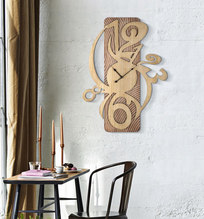 Relógio de Parede Wolly Cm 70x4,4x93