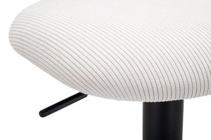 Banco Bar Light Branco Cm 41x47,5x85-106,5(seduta Cm 61-83) Conjunto 2pcs