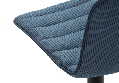 Banco Bar High Navy Cm 43x49,5x85,5-107(seduta Cm 61-82,5) Conjunto 2pcs