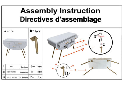 Consola Venus Cm 110x40x80